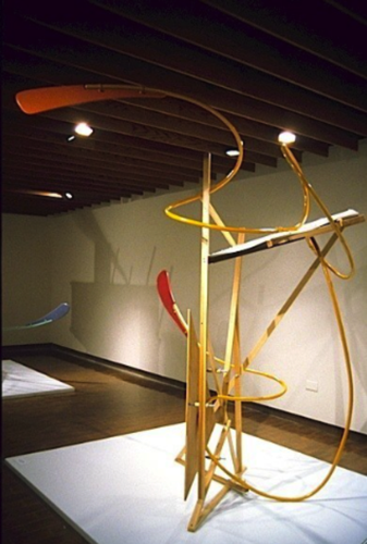 Compression & Deflection
Wood, Steel, Plastic, Hardware, Paint
6’10”L. x 5’11”W. x 8’H.
2001