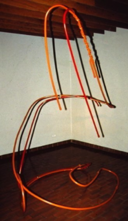 Big Twist
Steel, Plastic, Paint
6’3”L. x 4’9 1/2”W. x 8’2”H.
1992